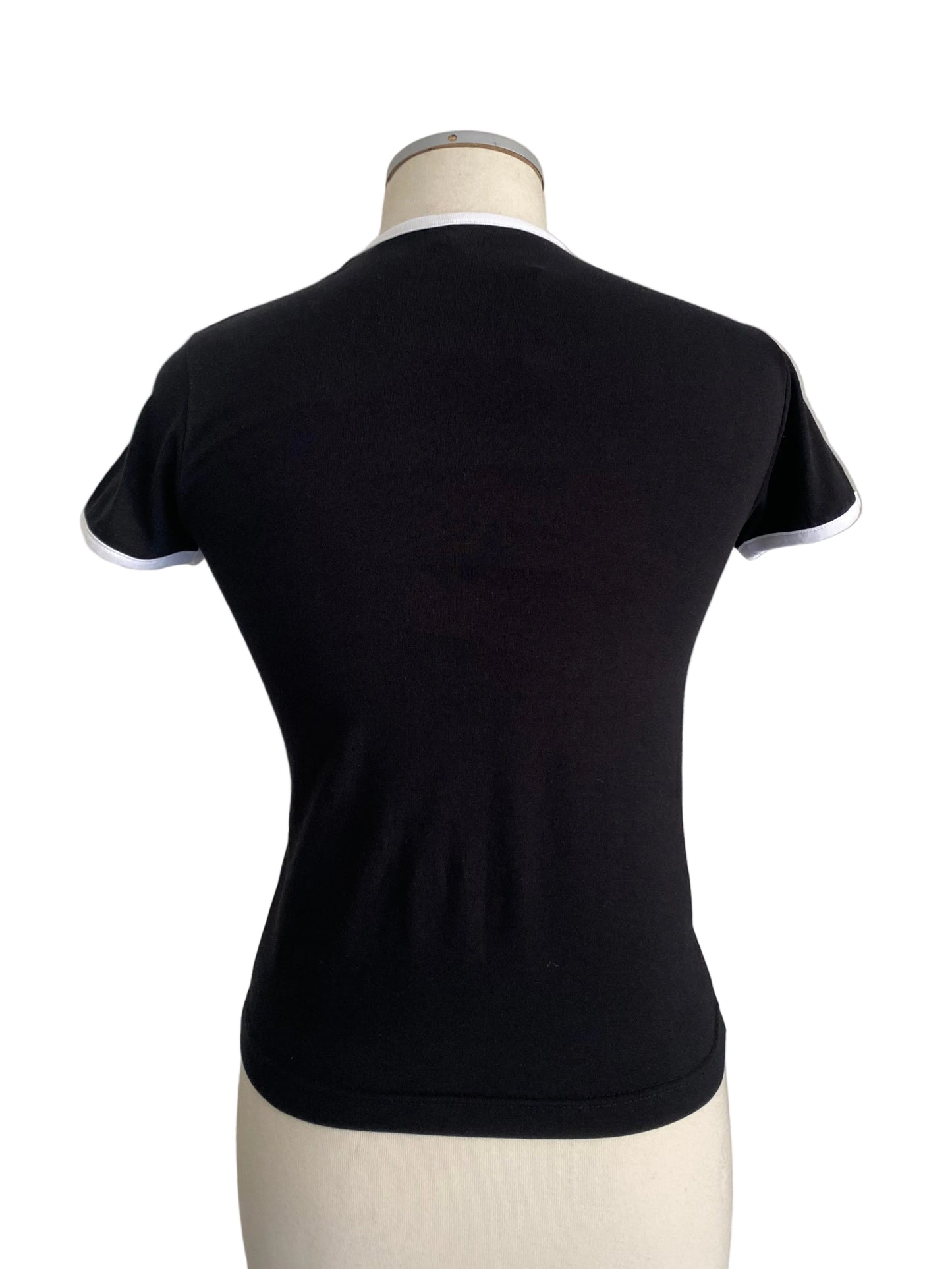 Y2K black baby tee