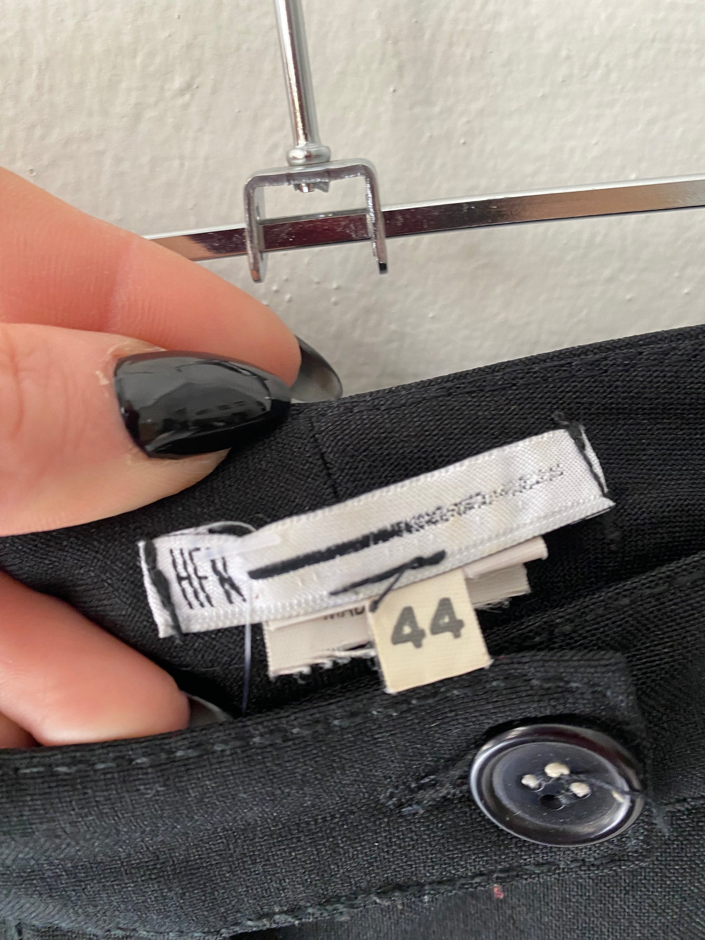 Black straight office pants