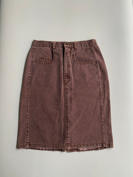 Burgundy vintage midi skirt