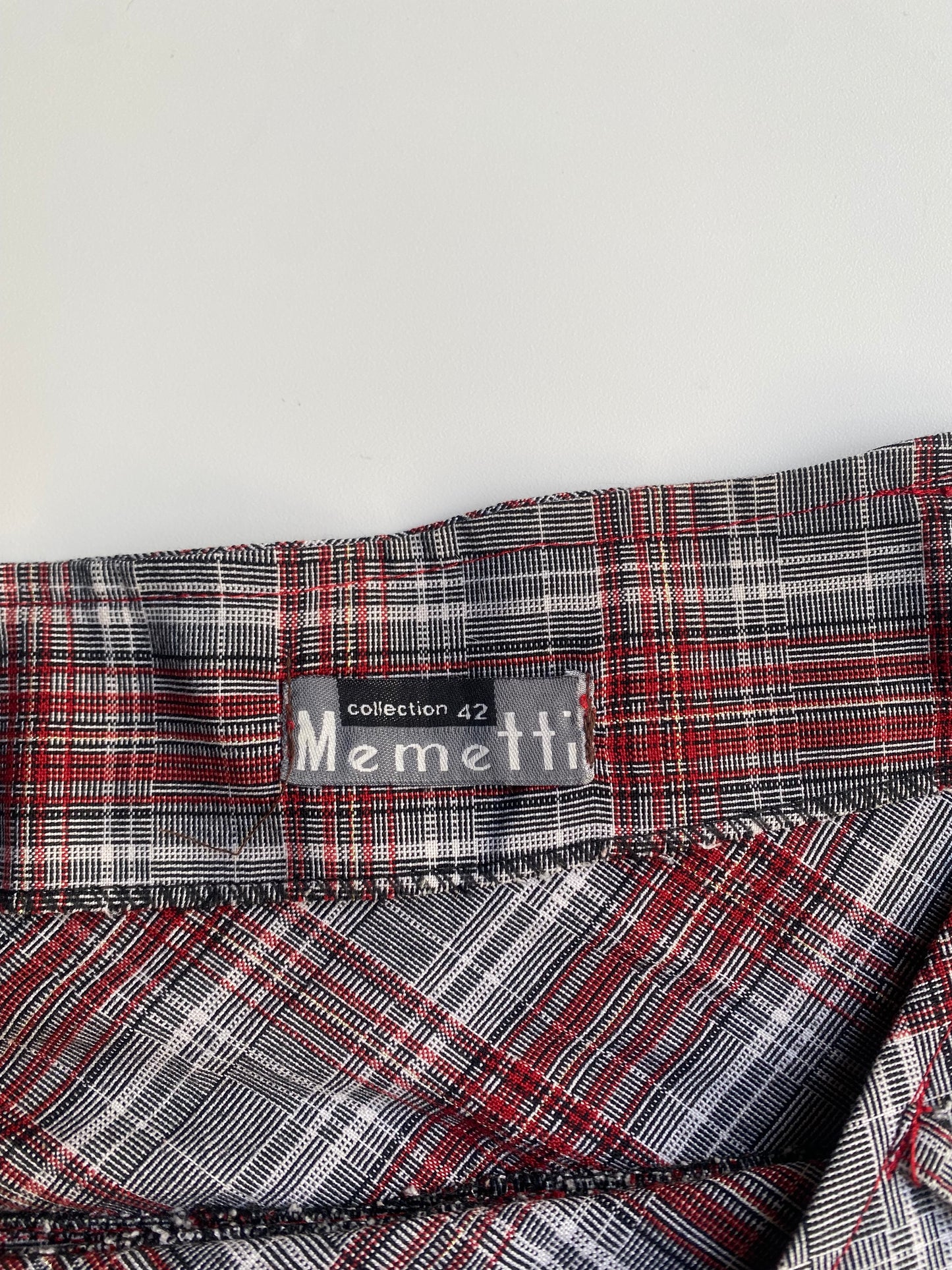 Schoolgirl tartan mini skirt
