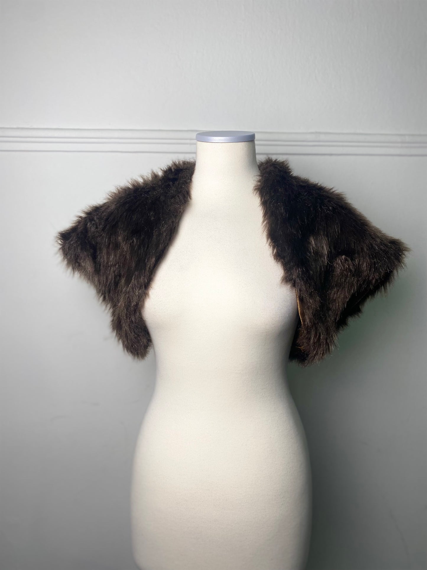 Brown Faux Fur Bolero