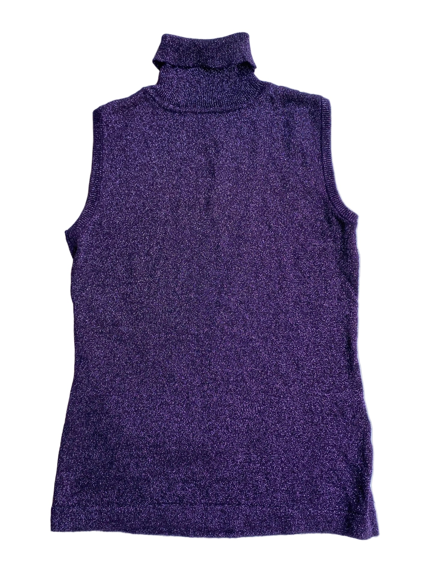 Purple sparkly turtleneck top