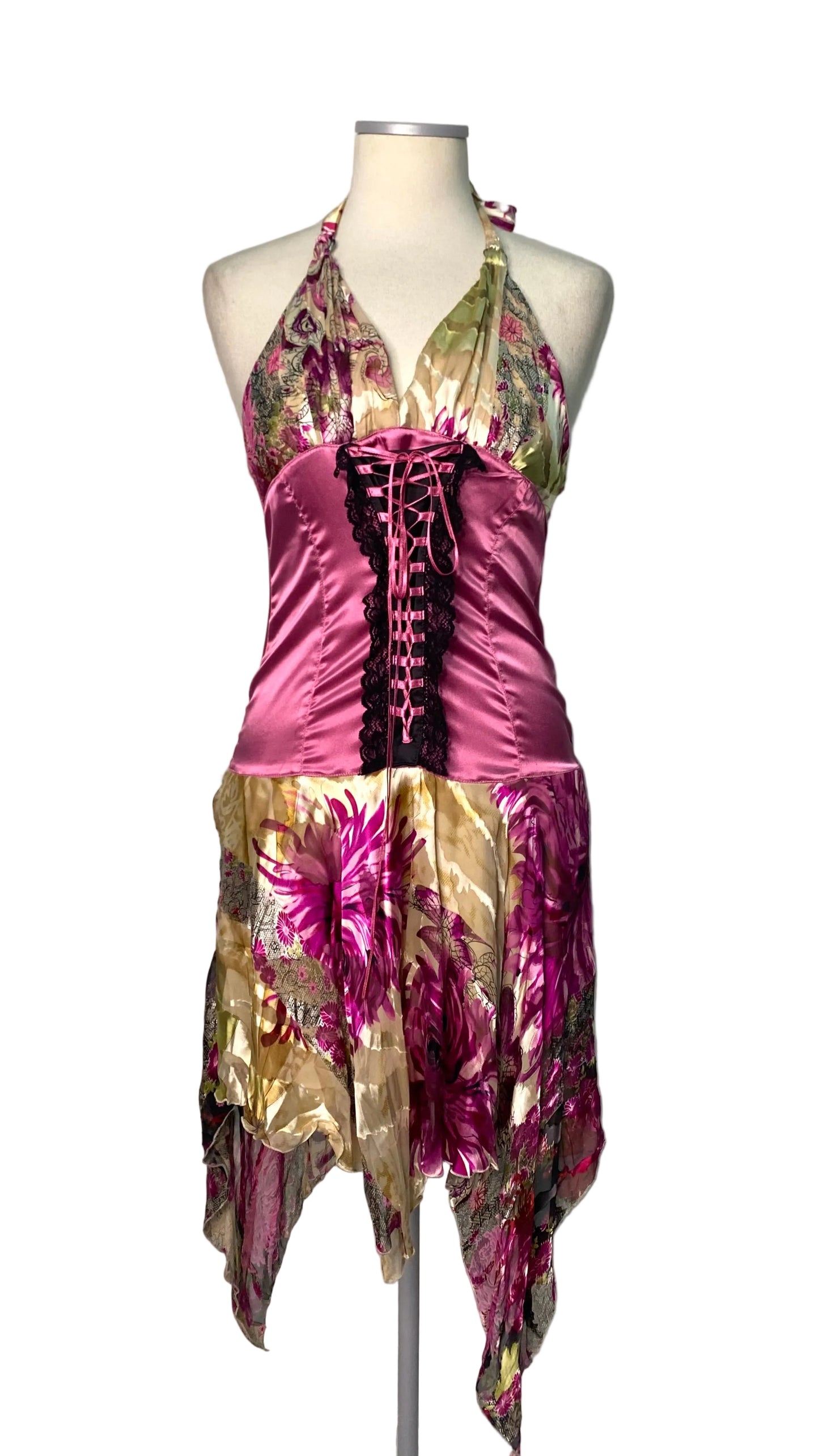 Deadstock fairy dress with corset effect