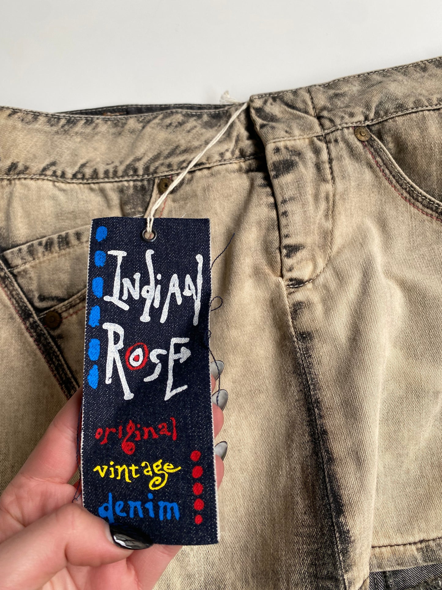 Indian Rose Y2K mini skirt