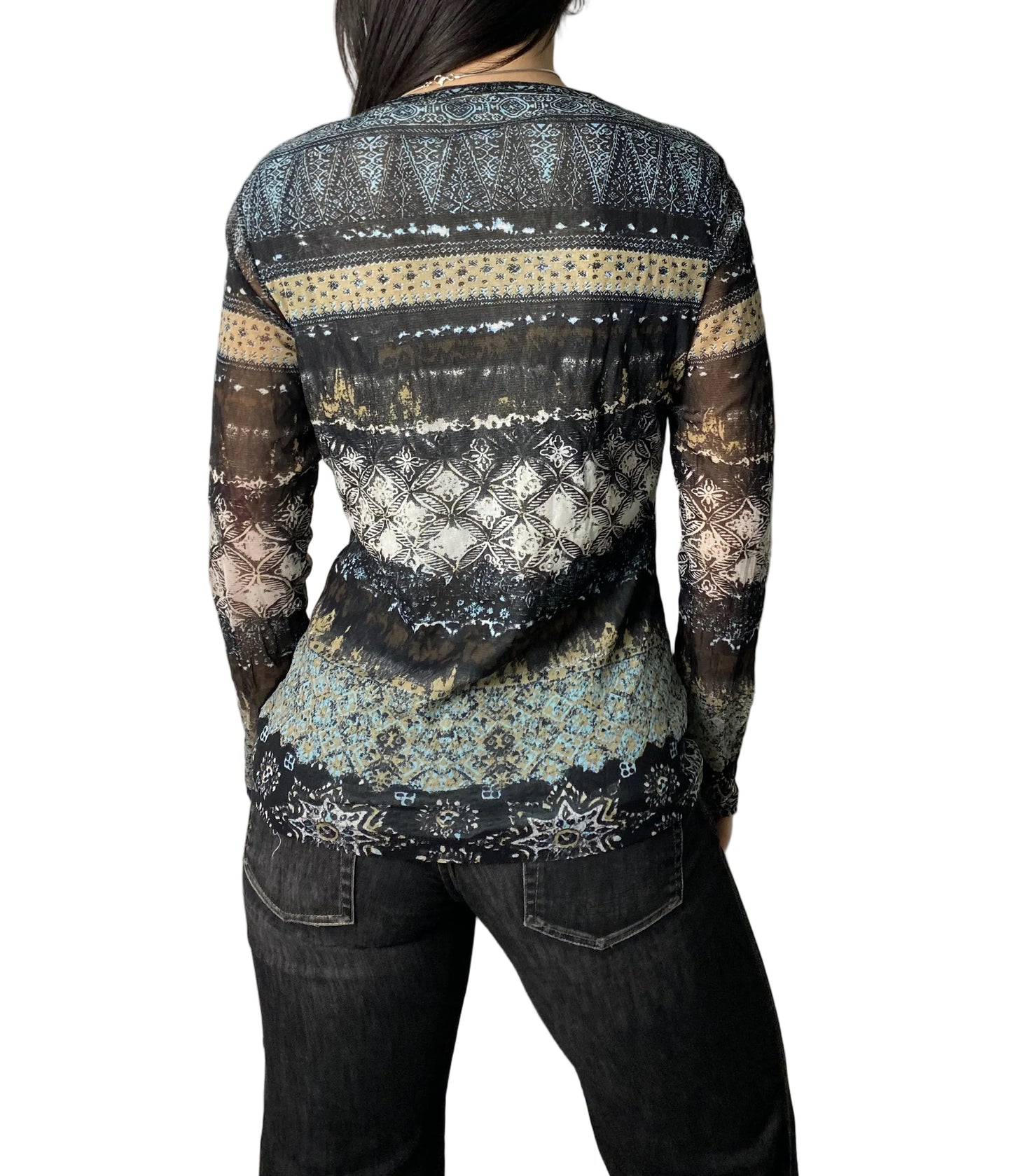 Vintage semi see through longsleeve top