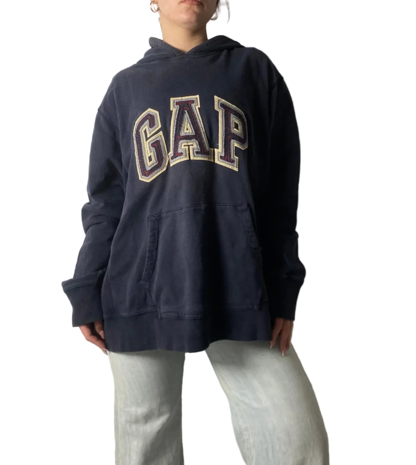 Vintage oversized GAP navy blue hoodie