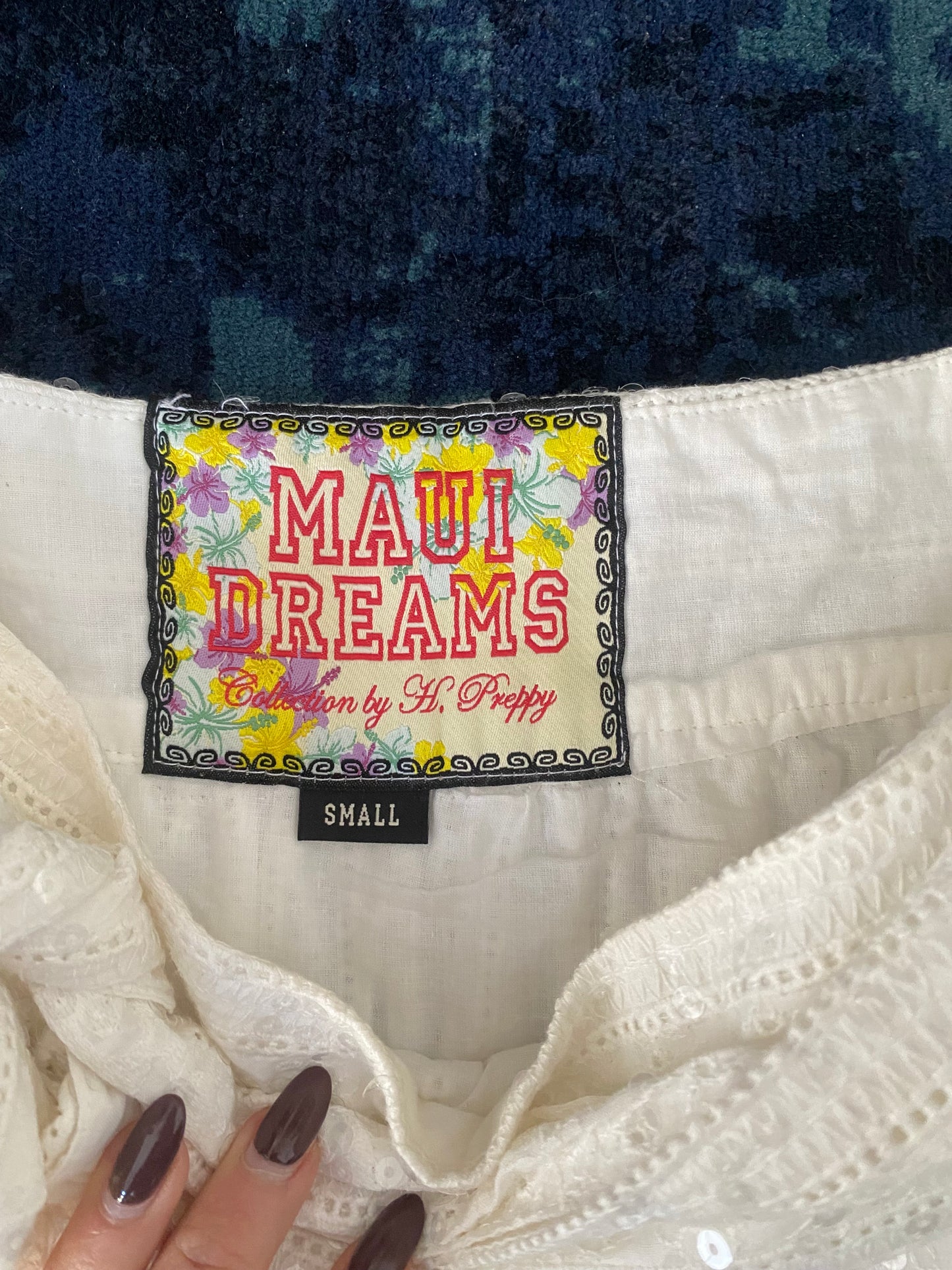 White sequin balloon skirt