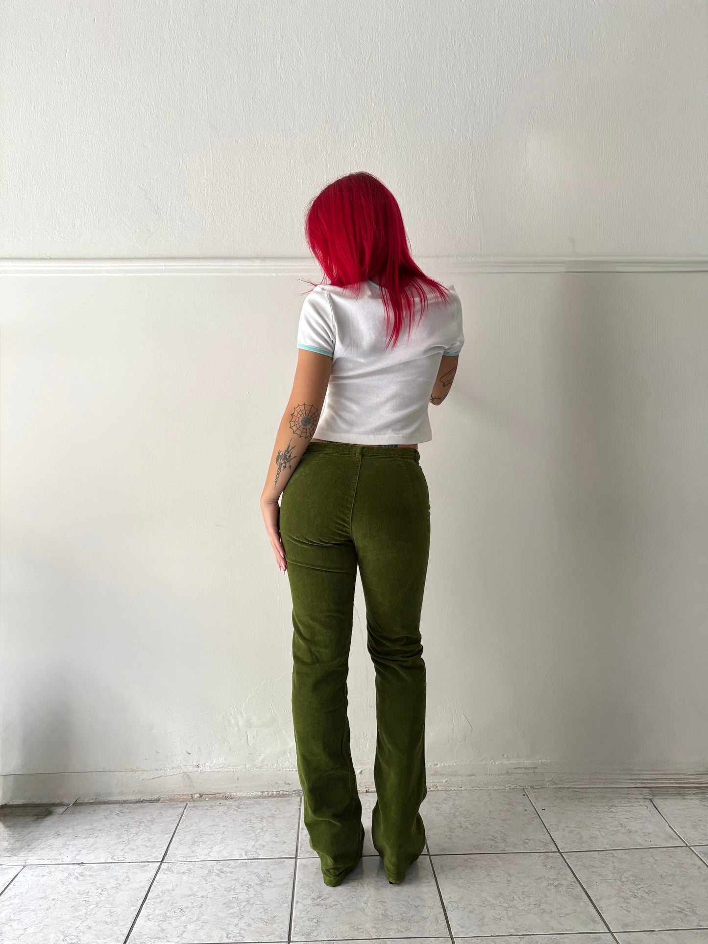 Bylot corduroy green pants