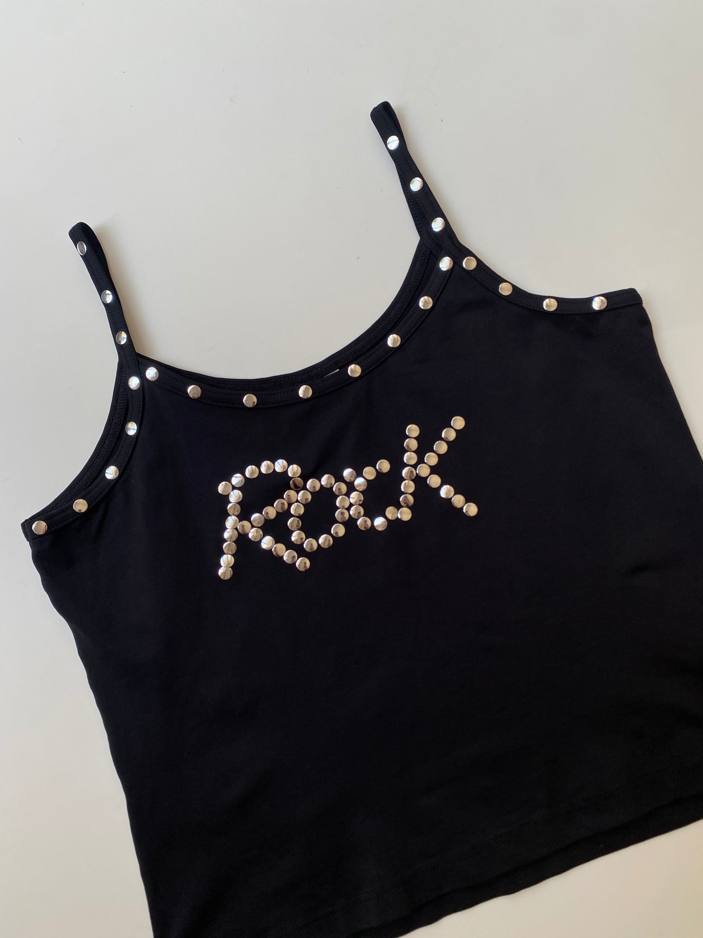 "Rock" rhinestone top