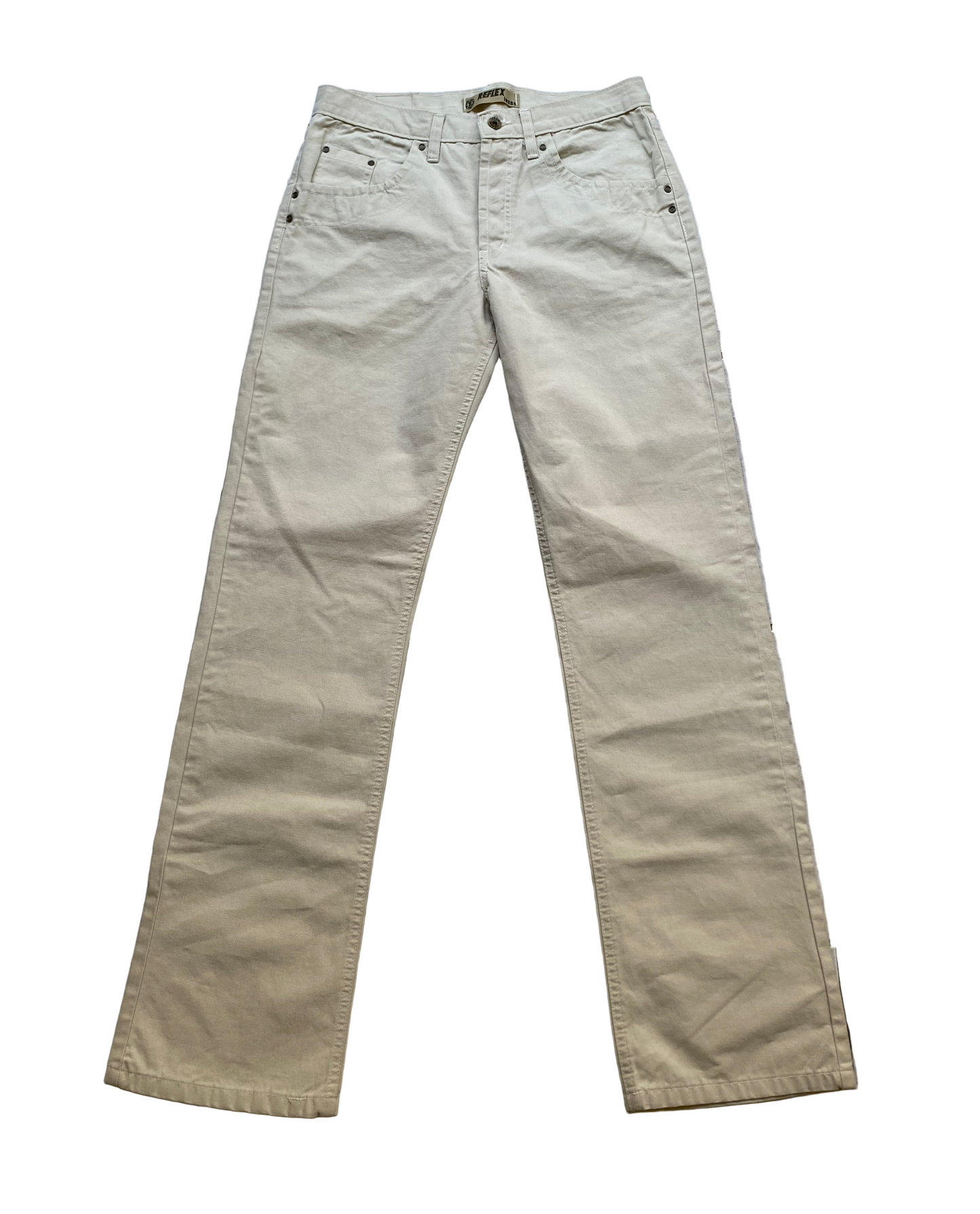 Deadstock Reflex beige cotton pants