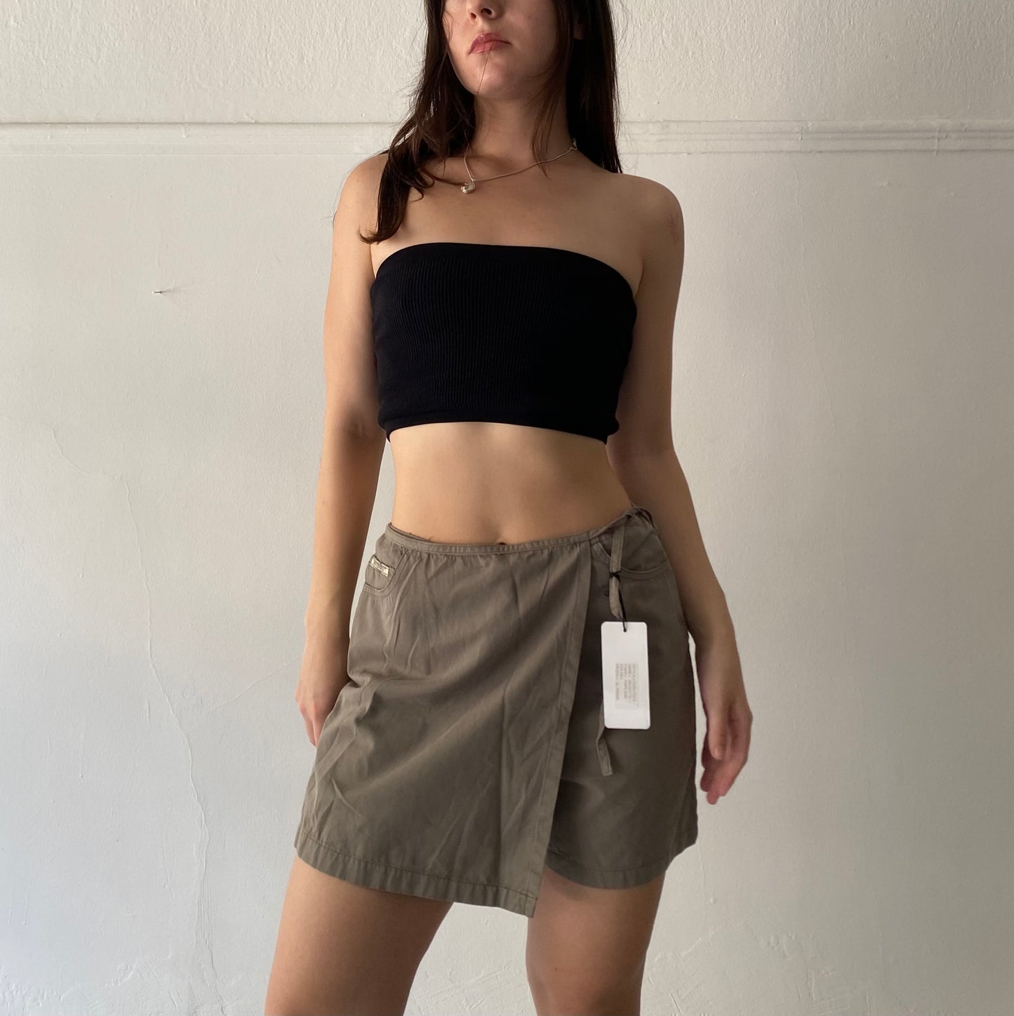 Deadstock innuendos khaki skort