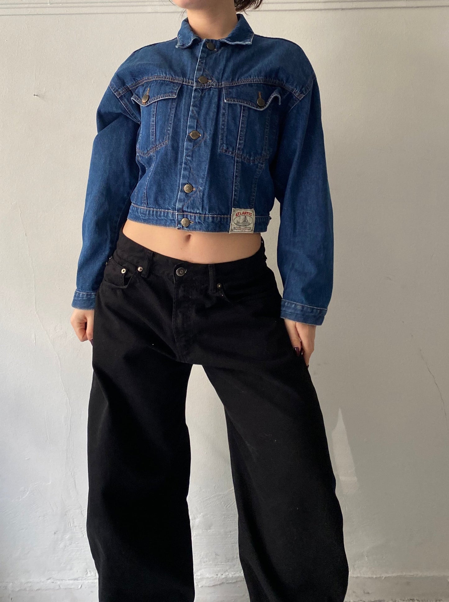 Vintage cropped denim jacket