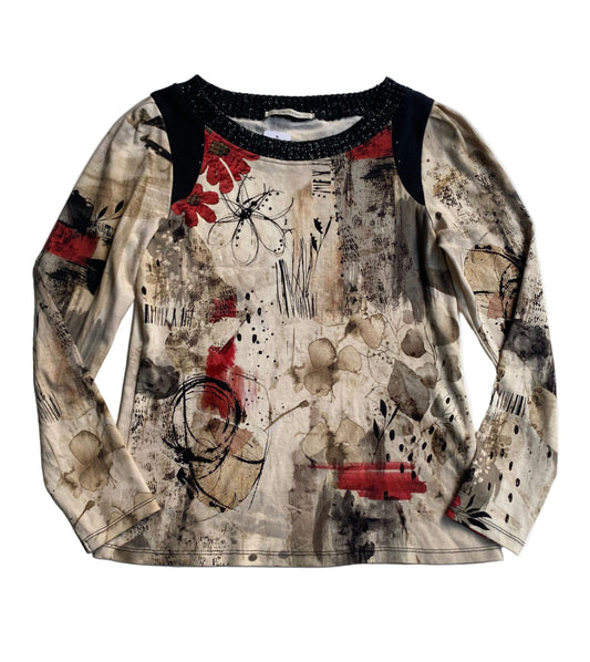 Vintage graphic long sleeve top