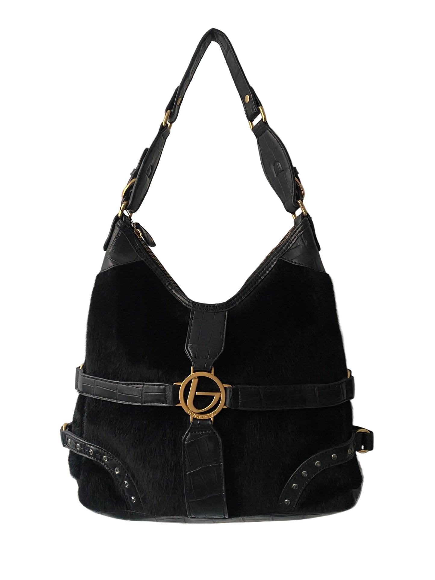 Vintage Byblos faux fur shoulder bag