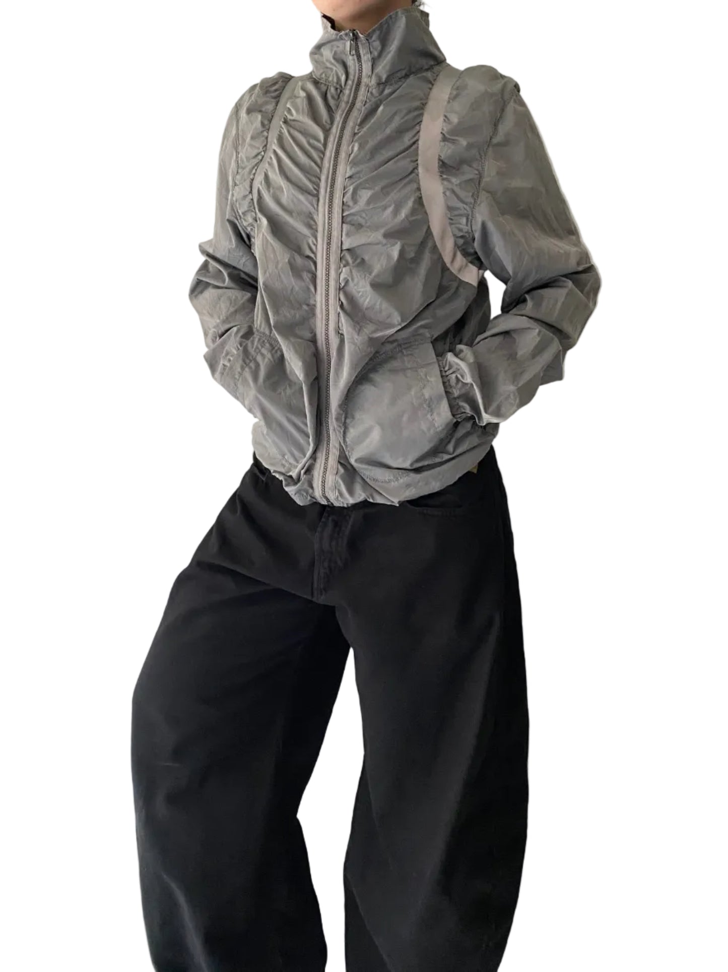 Grey nylon jacket