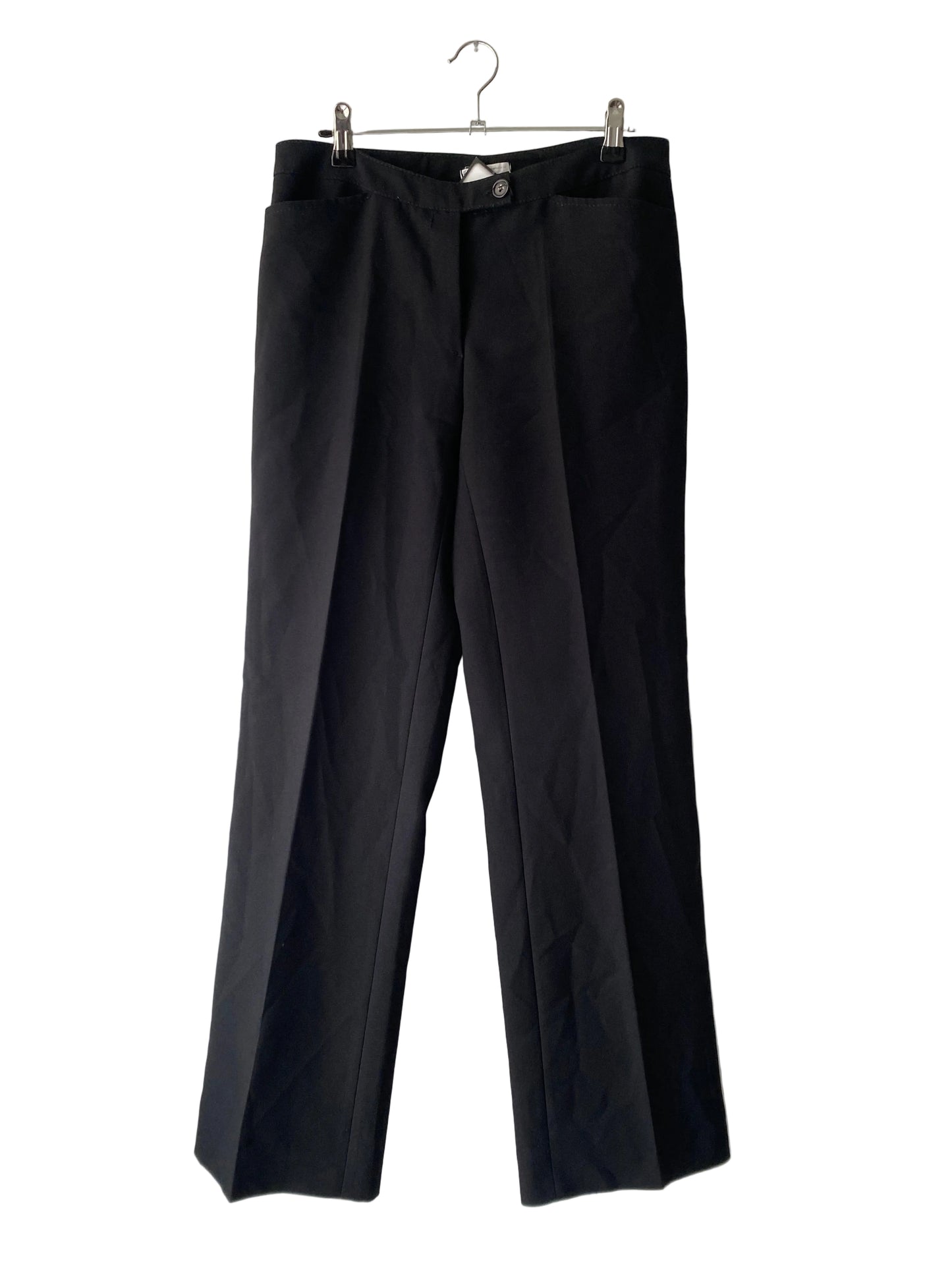 Black straight office pants