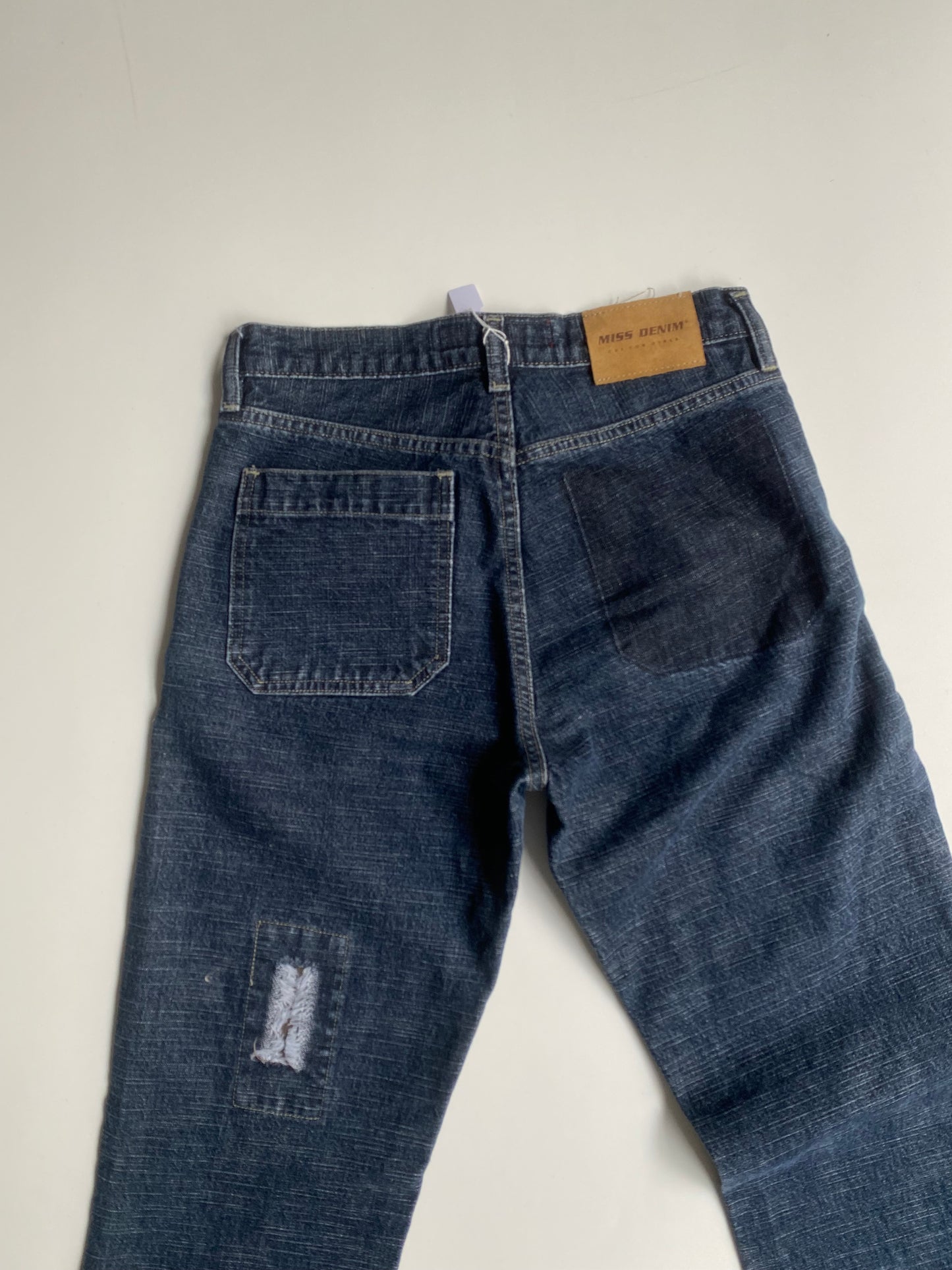 Deadstock Miss denim patchwork jeans