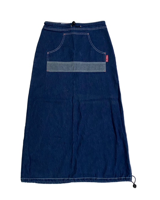 Vintage Denim Maxi Skirt