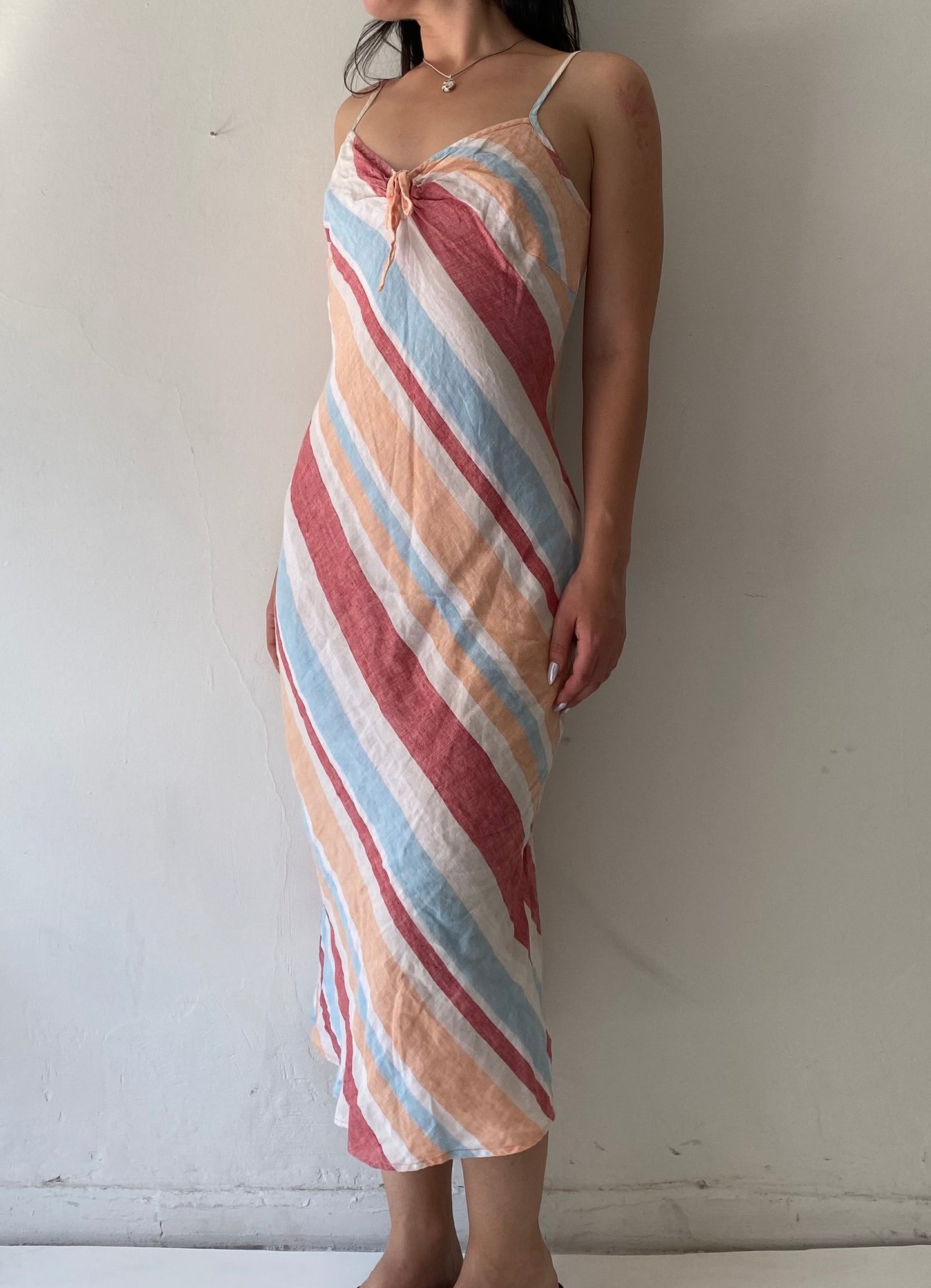 Esprit vintage 100% linen maxi dress