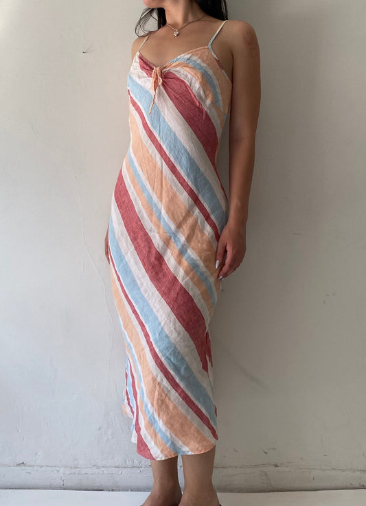 Esprit vintage 100% linen maxi dress