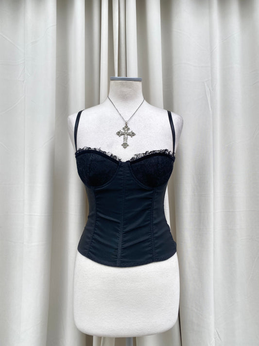 Toi & Moi black corset top