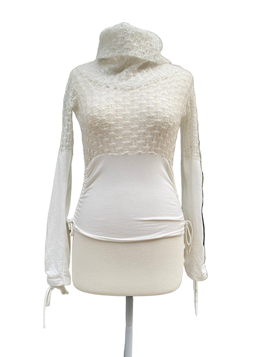 Y2k High neck knit top