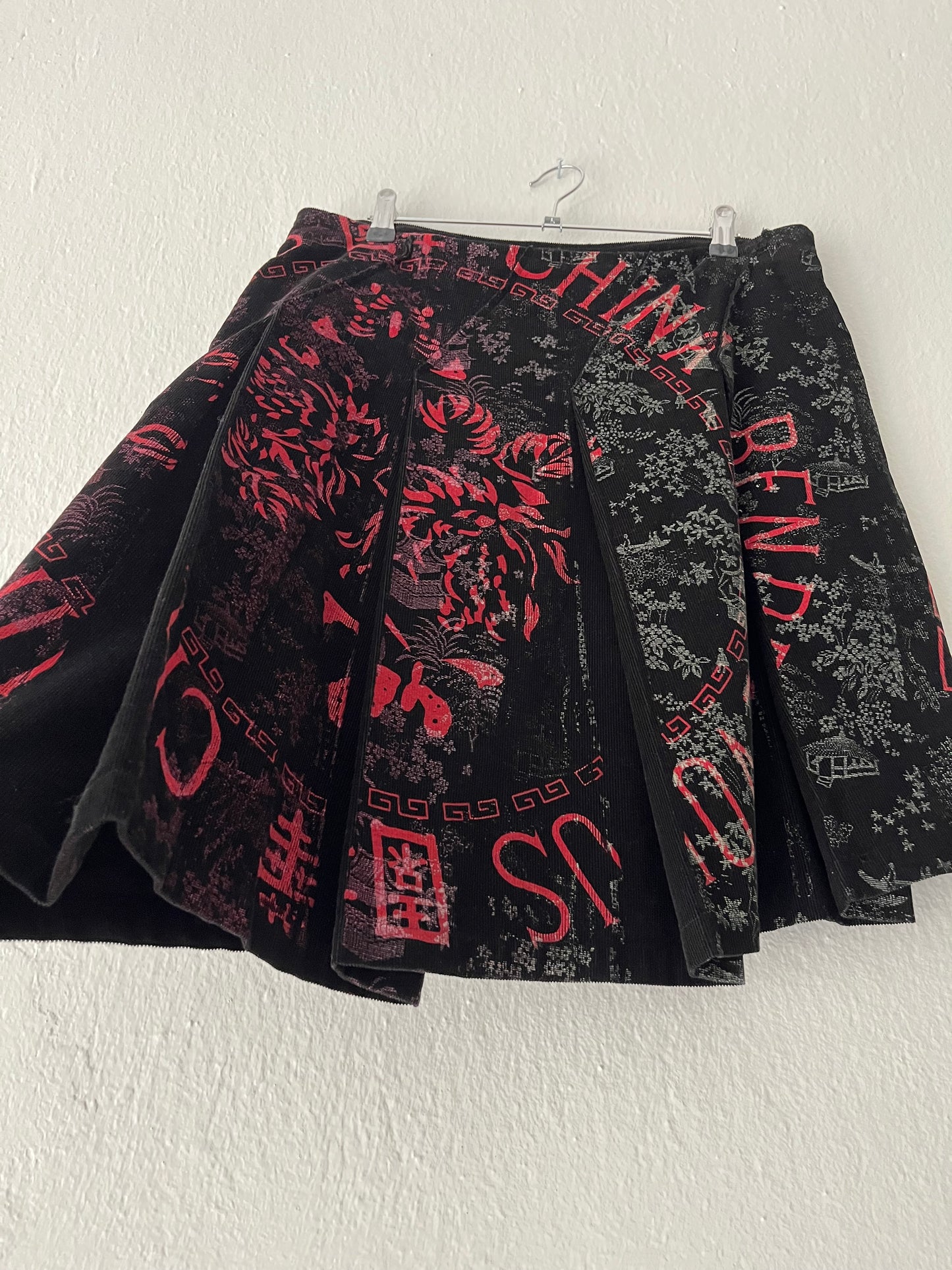 Custo Barcelona Asymmetrical Corduroy Skirt