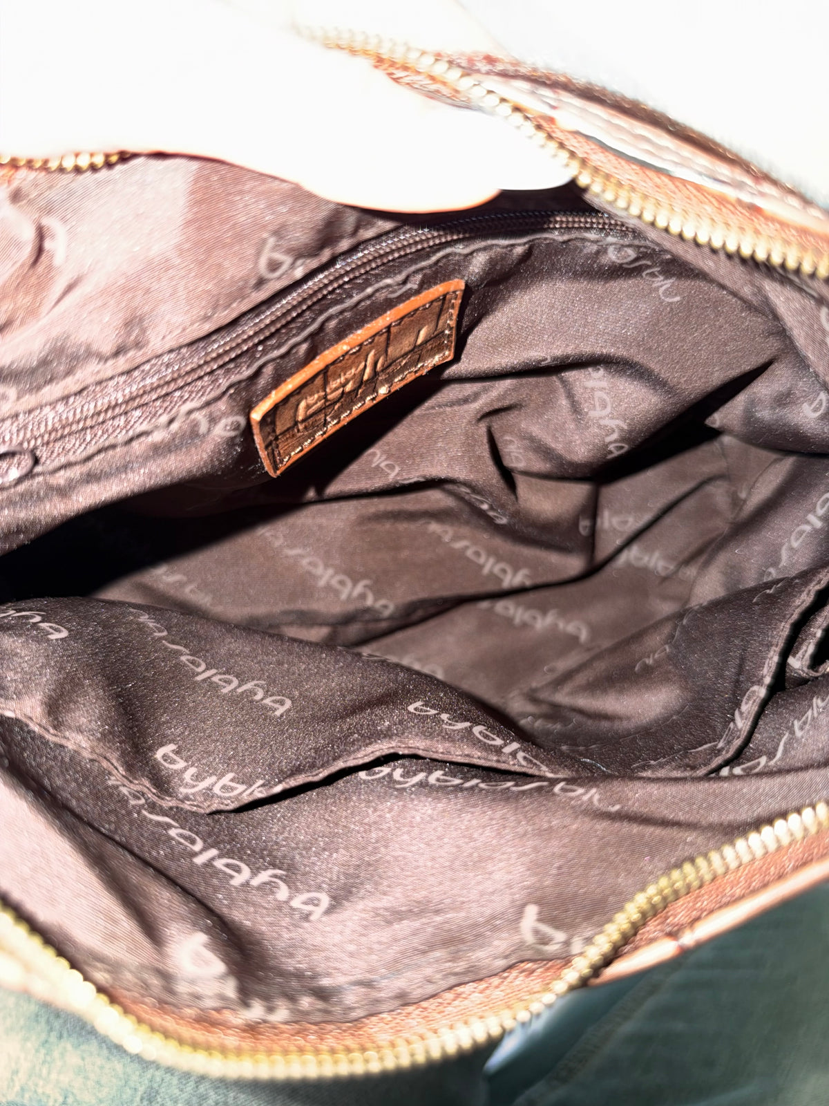 One of a kind Blu Byblos faux fur shoulder bag