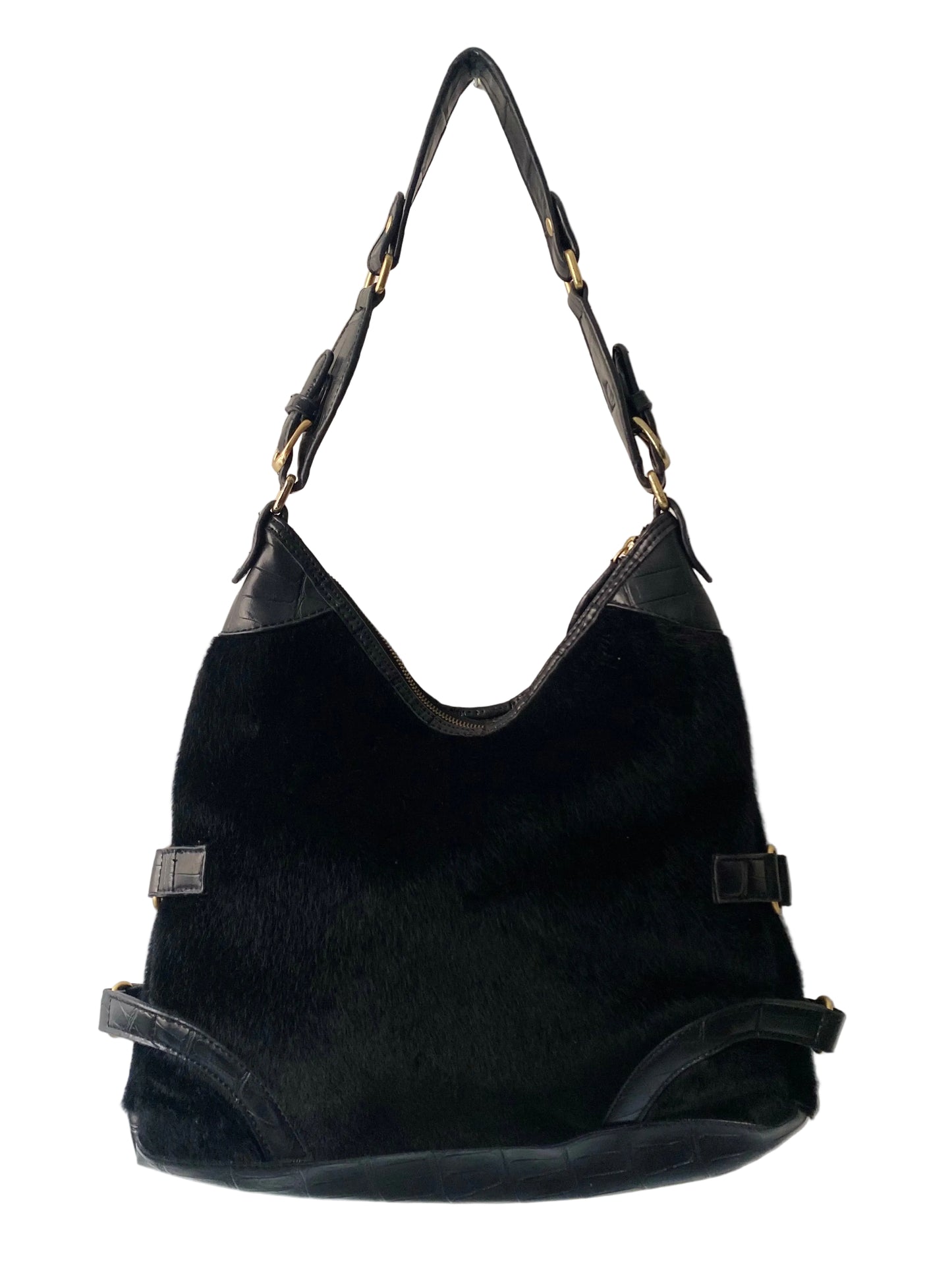 Vintage Byblos faux fur shoulder bag