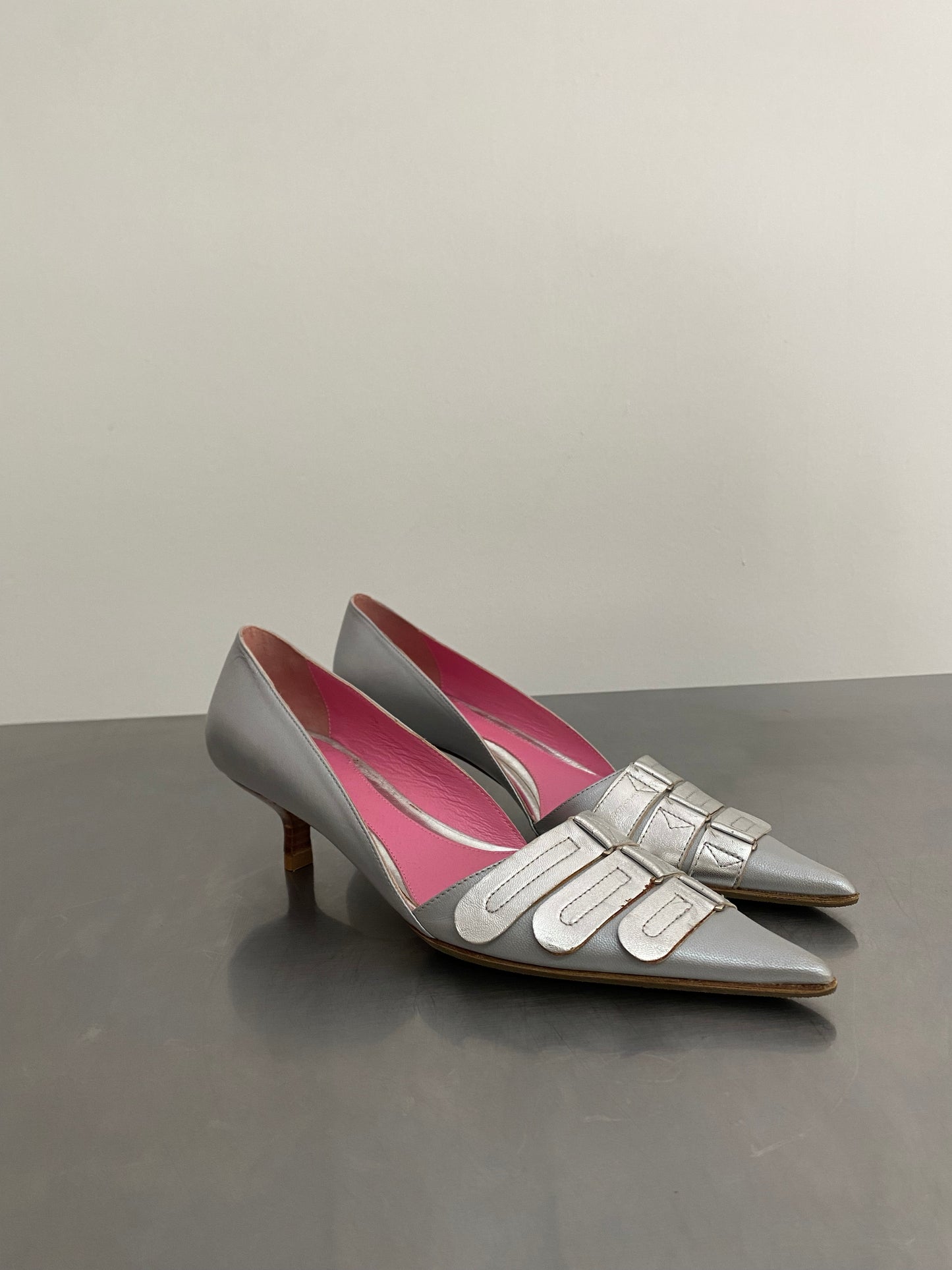 Vintage silver heels