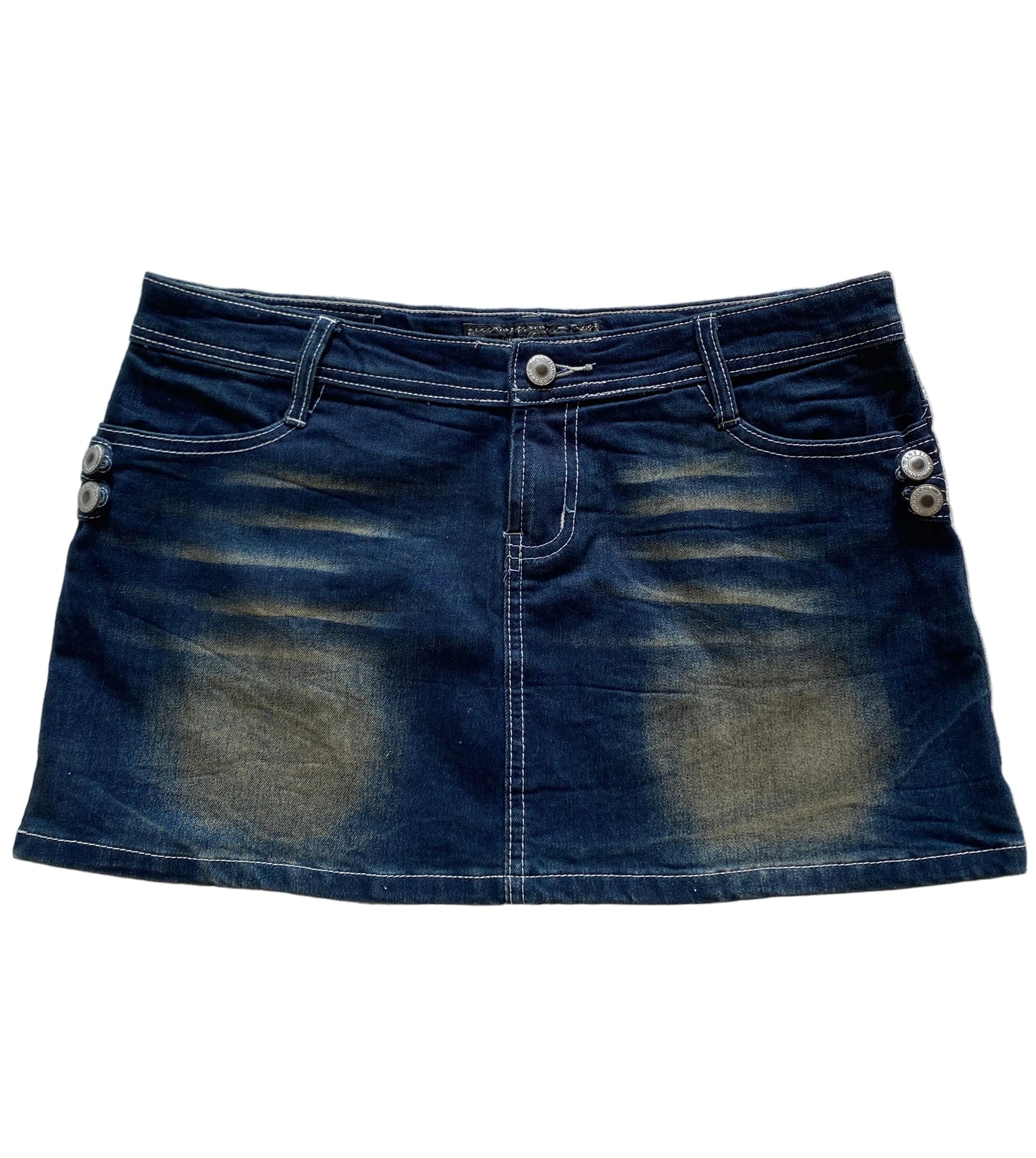 Y2k washed mini skirt