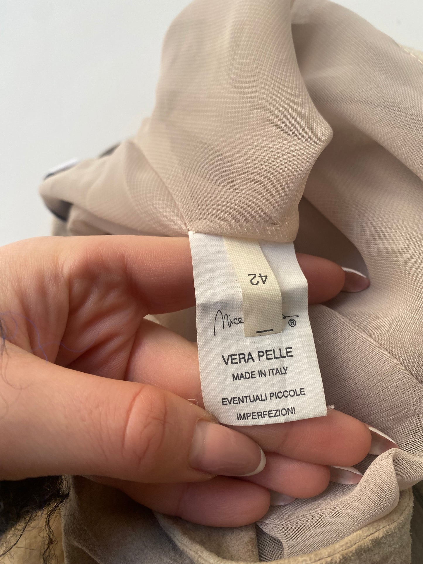 Vintage leather asymmetrical skirt