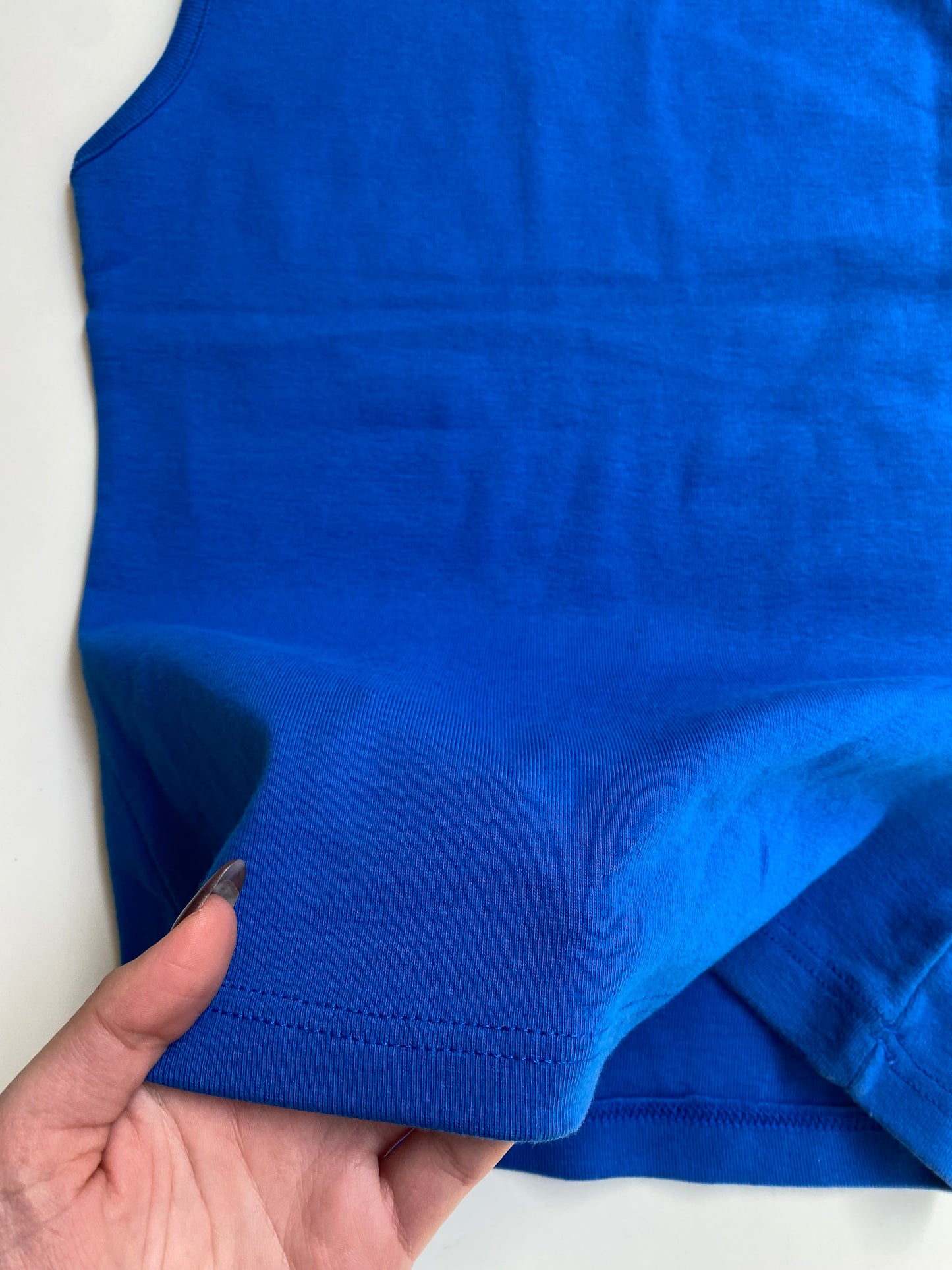 Deadstock cotton high neck top