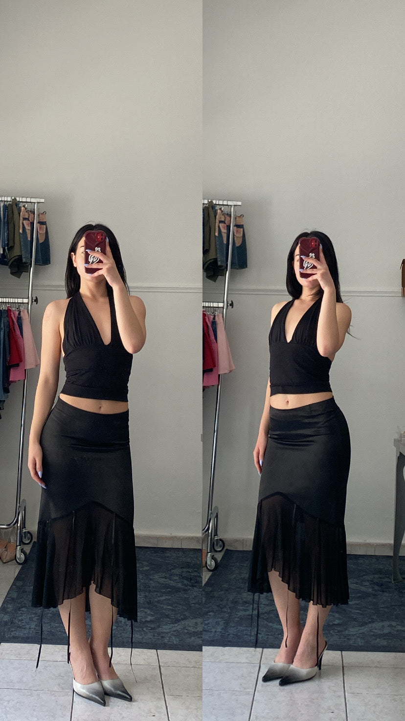 Deadstock Asymmetrical skirt