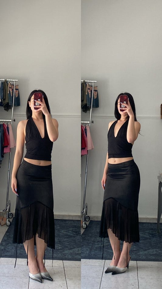 Deadstock Asymmetrical skirt