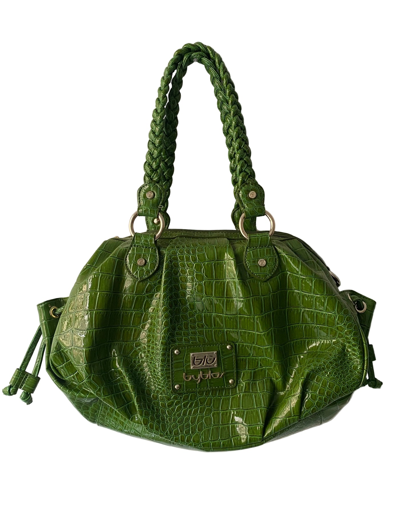 Green Croco Byblos shoulder bag