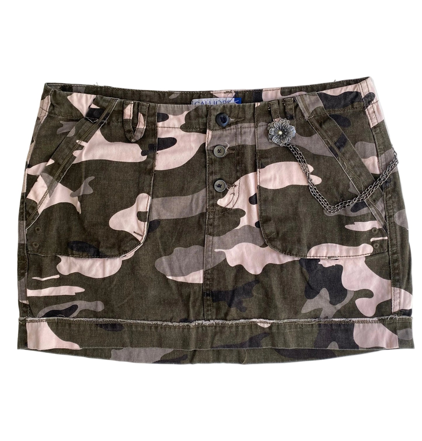 Y2k camouflage low rise mini skirt
