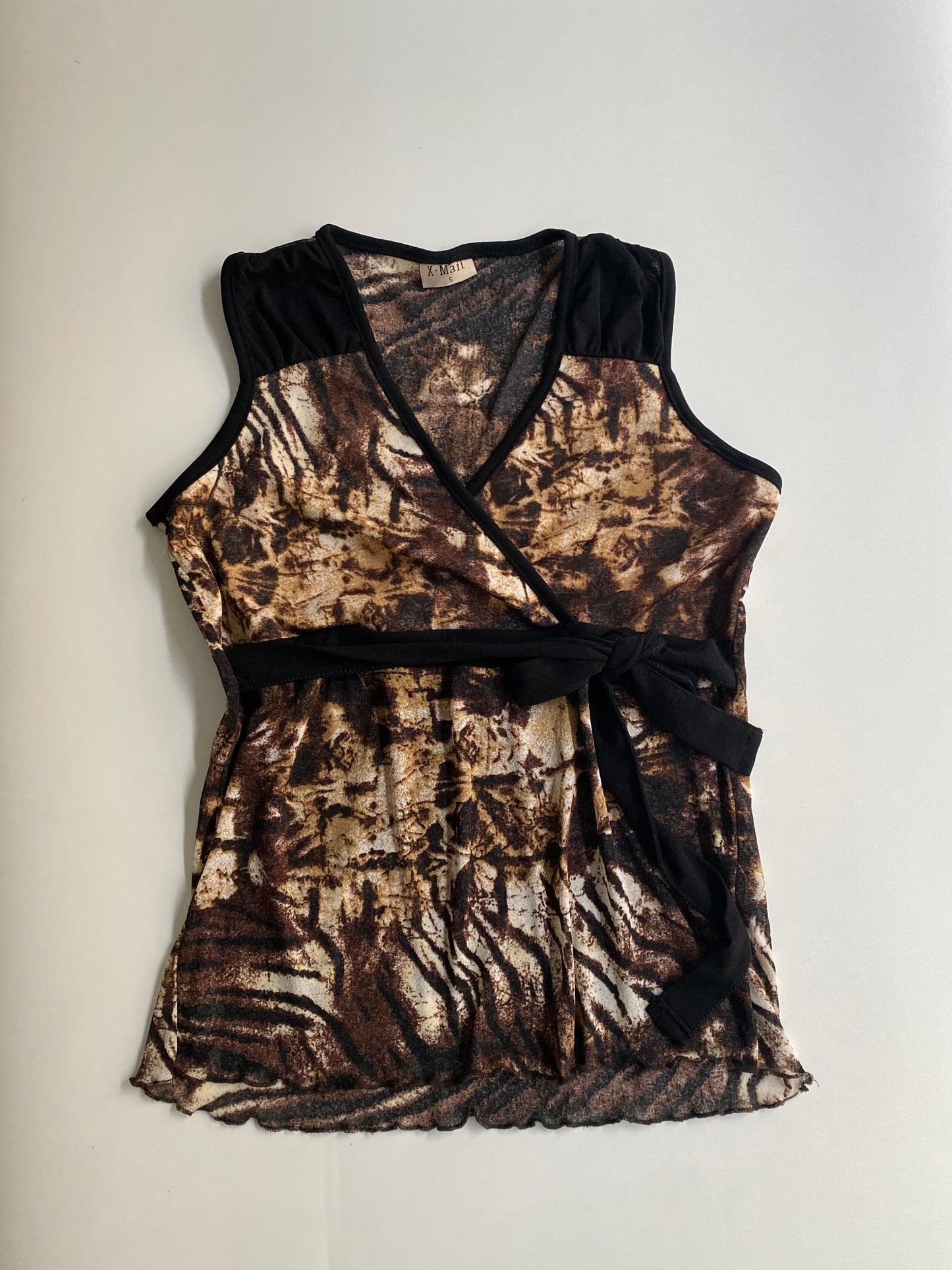 Animal print y2k tank top