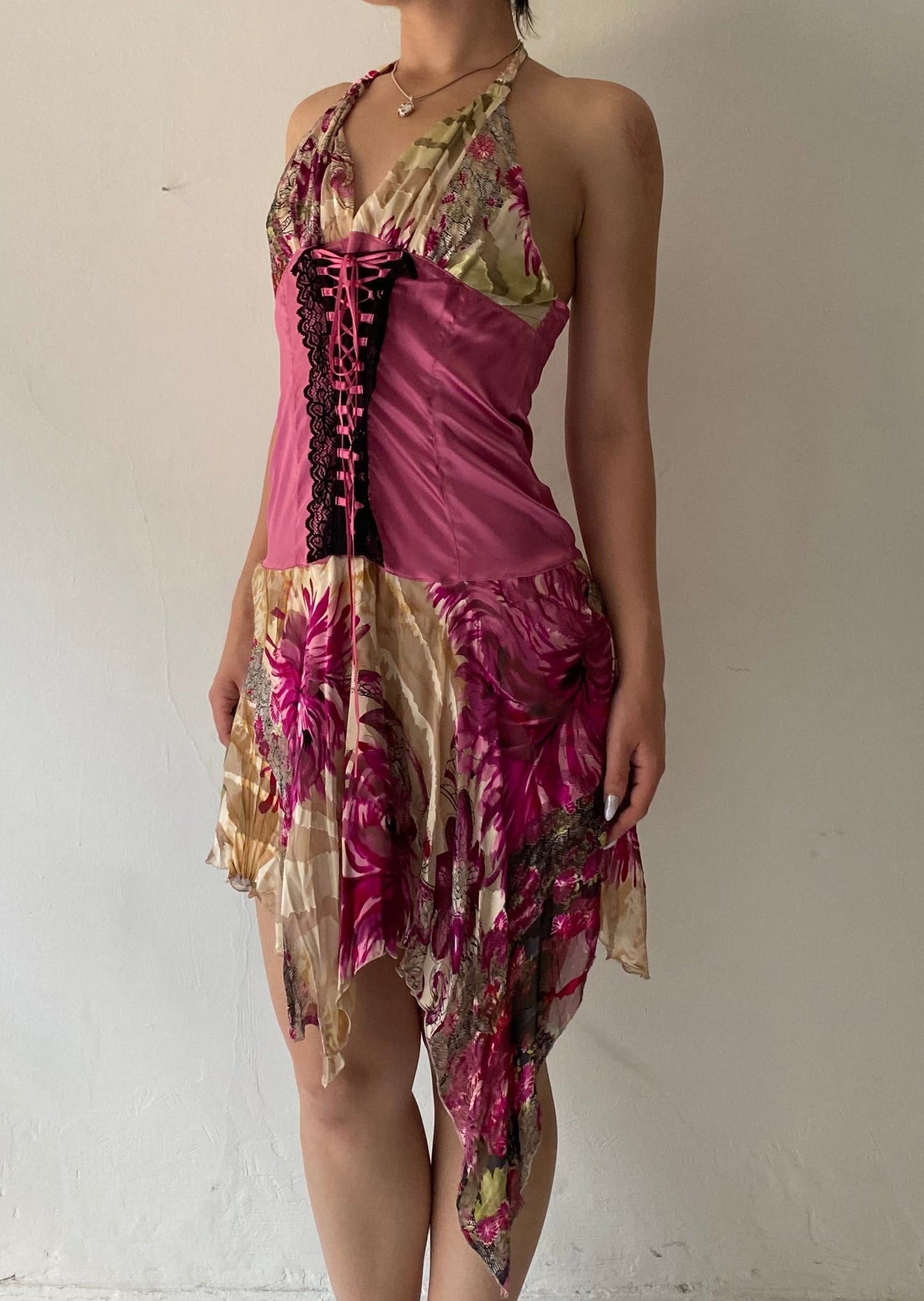 Deadstock fairy dress with corset effect