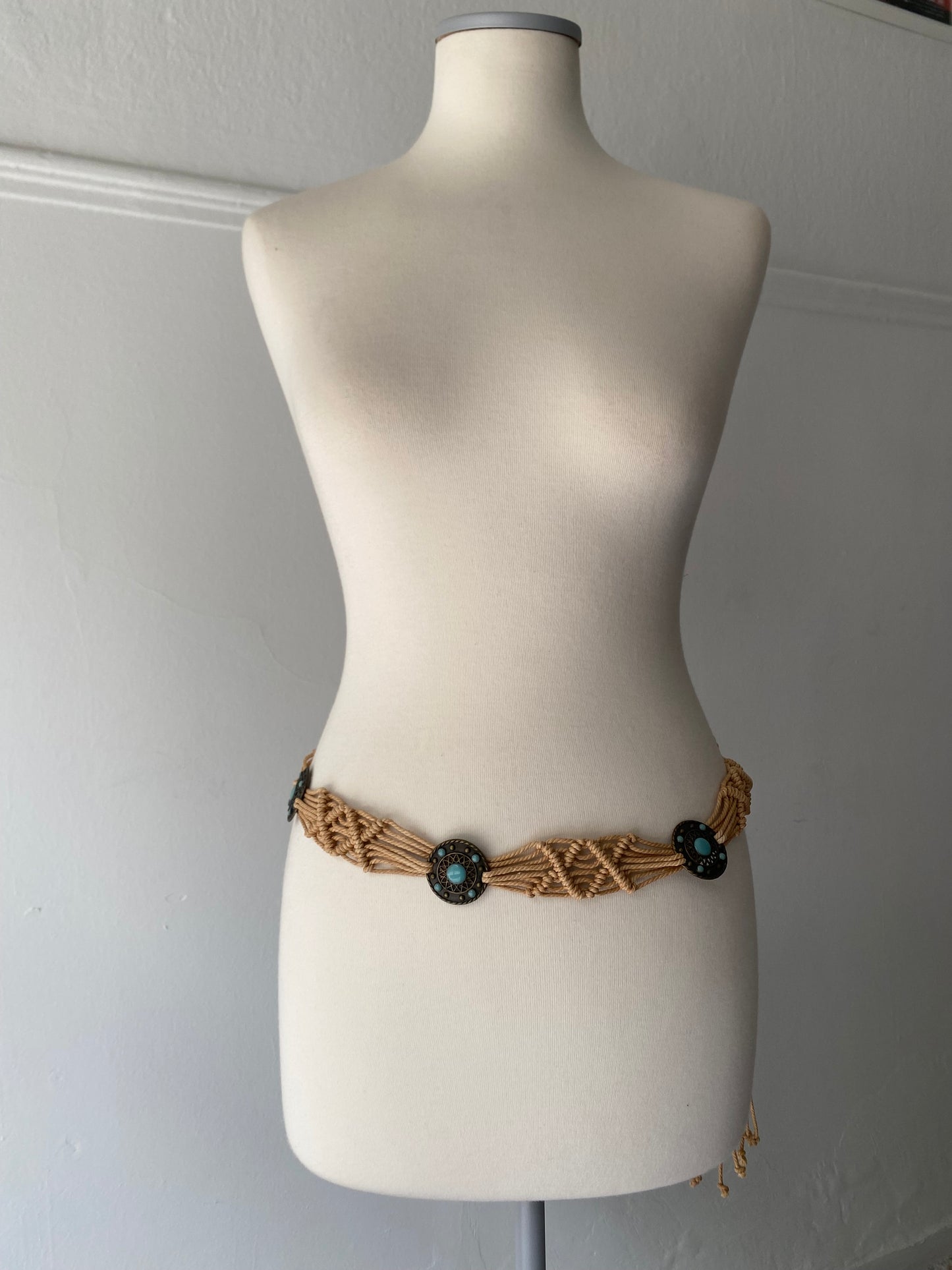 Vintage summer boho belt