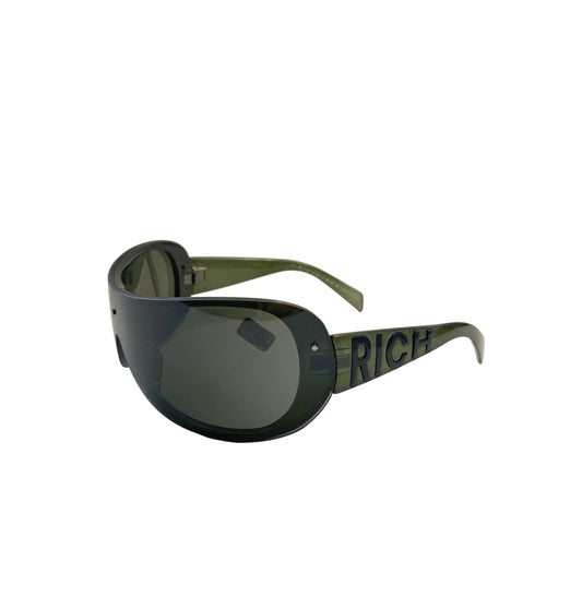 Deadstock John Richmond olive green sunglasses