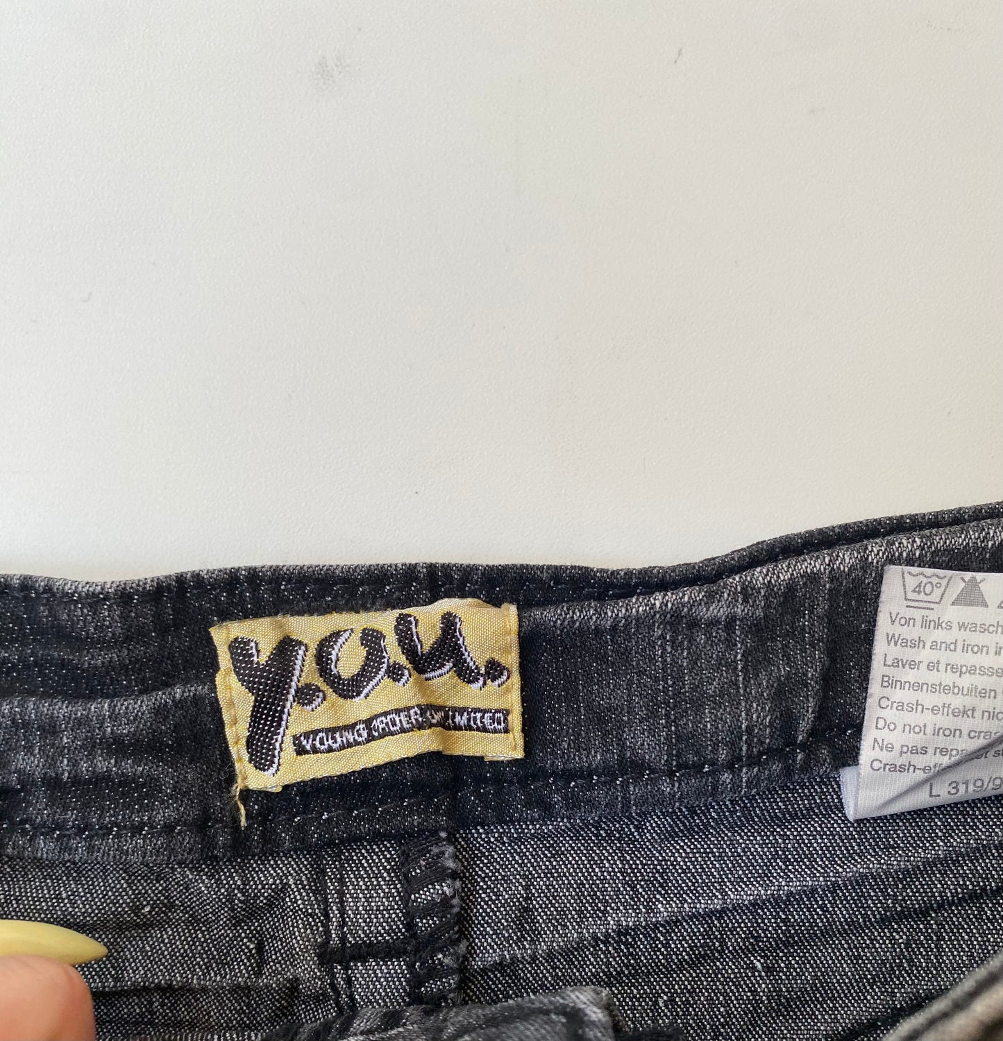 Y2K Washed mini skirt