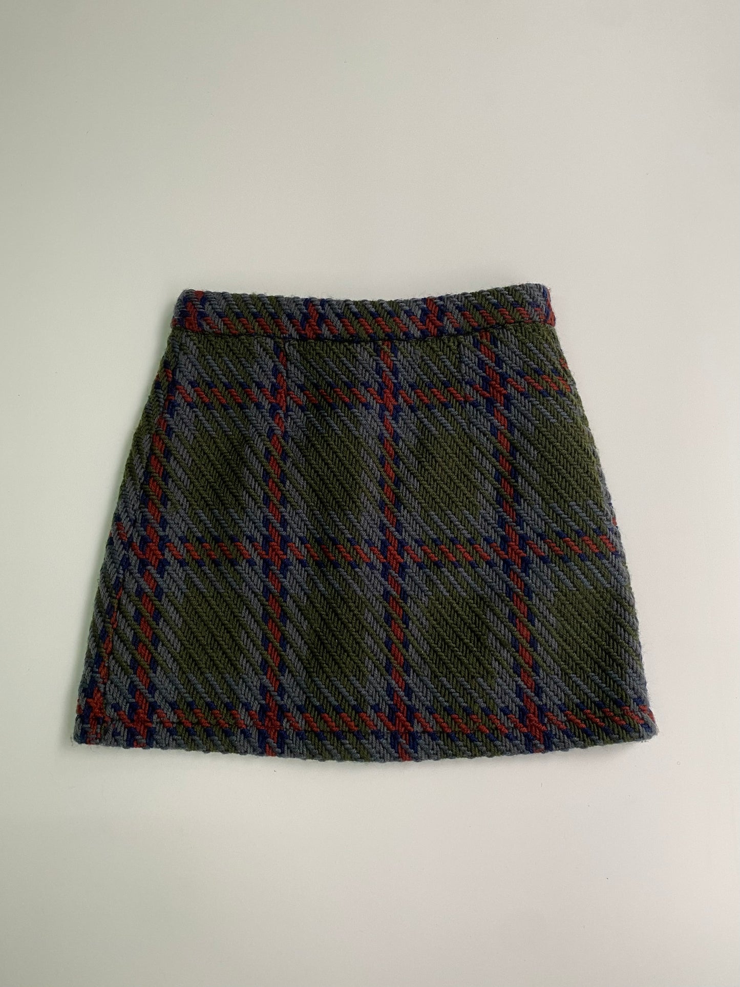 Vintage plaid mini skirt