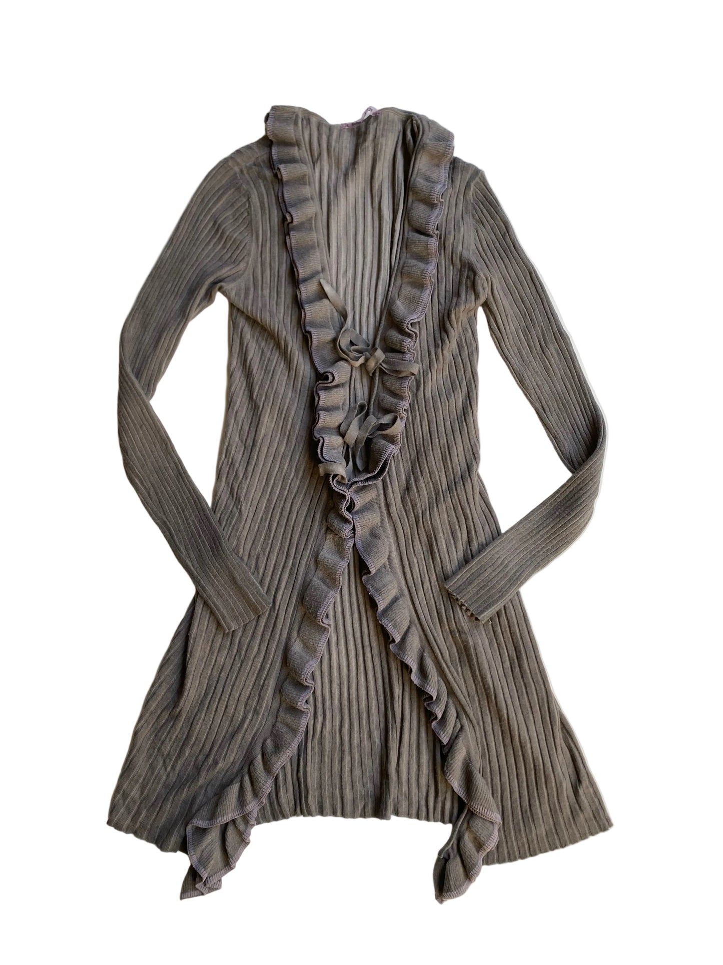 Vintage ruffle cardigan