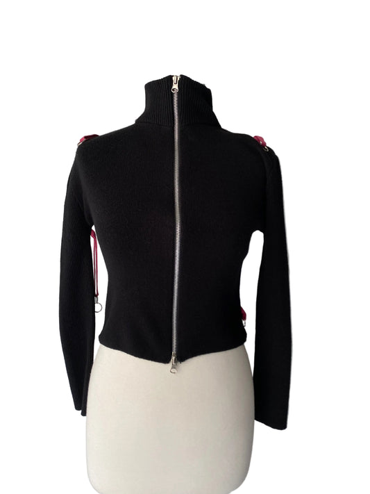 Deadstock cropped zip up jacket