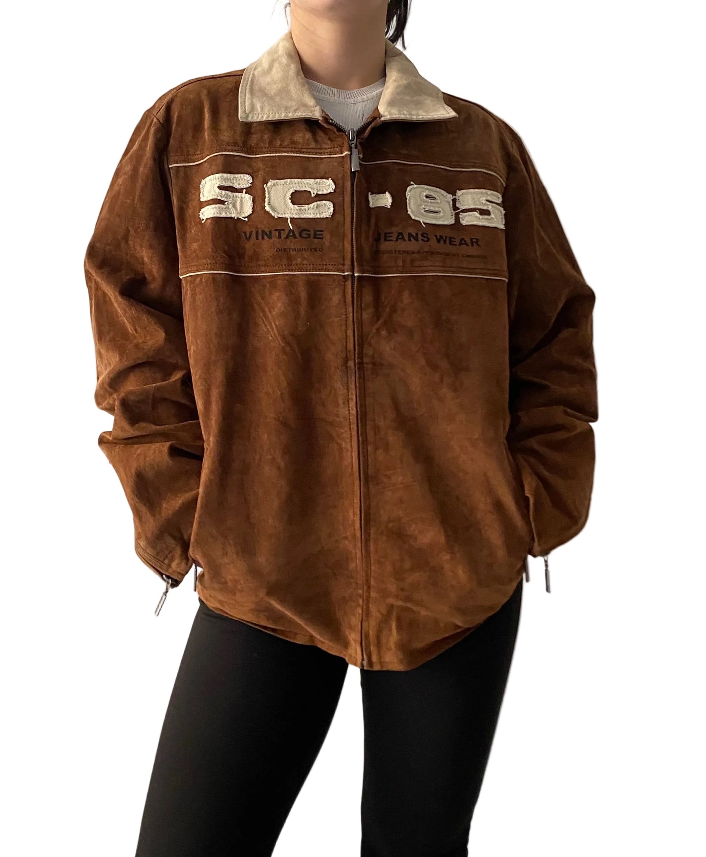 Vintage suede leather jacket