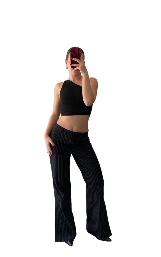 Vintage striped office pants
