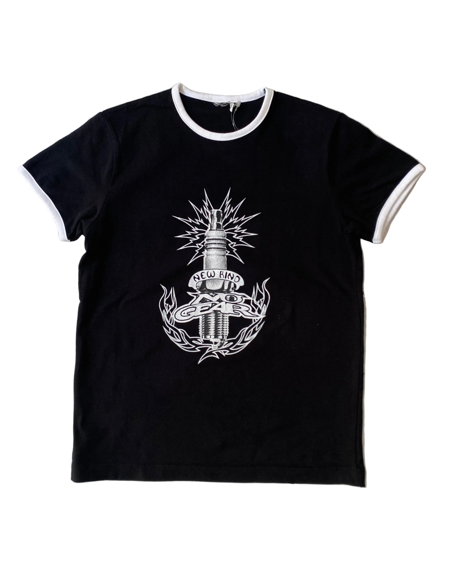 Y2K black baby tee