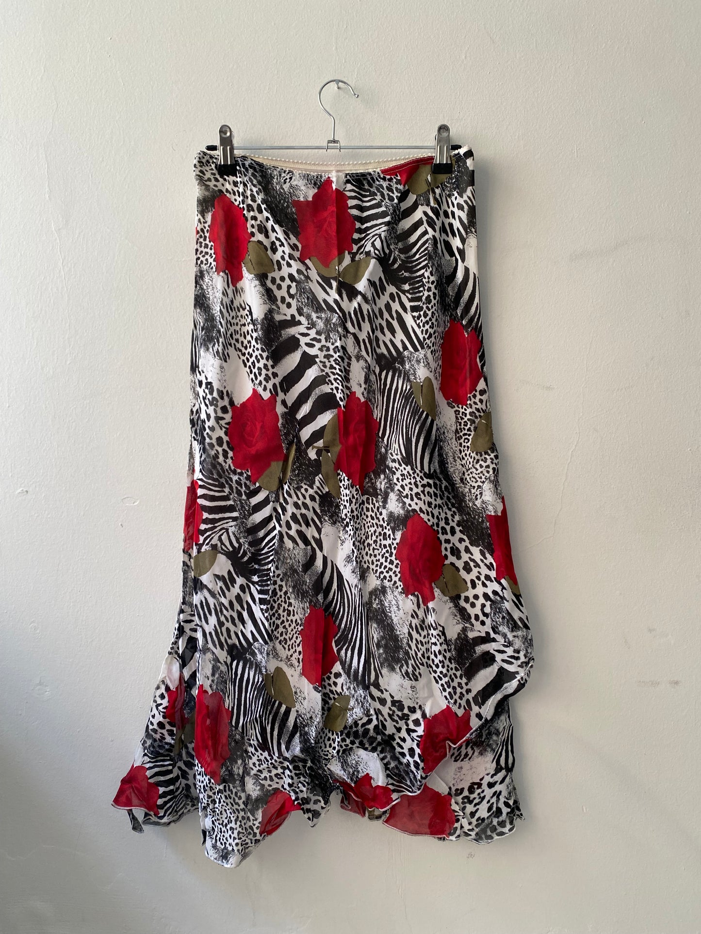 Deadstock animal print skirt