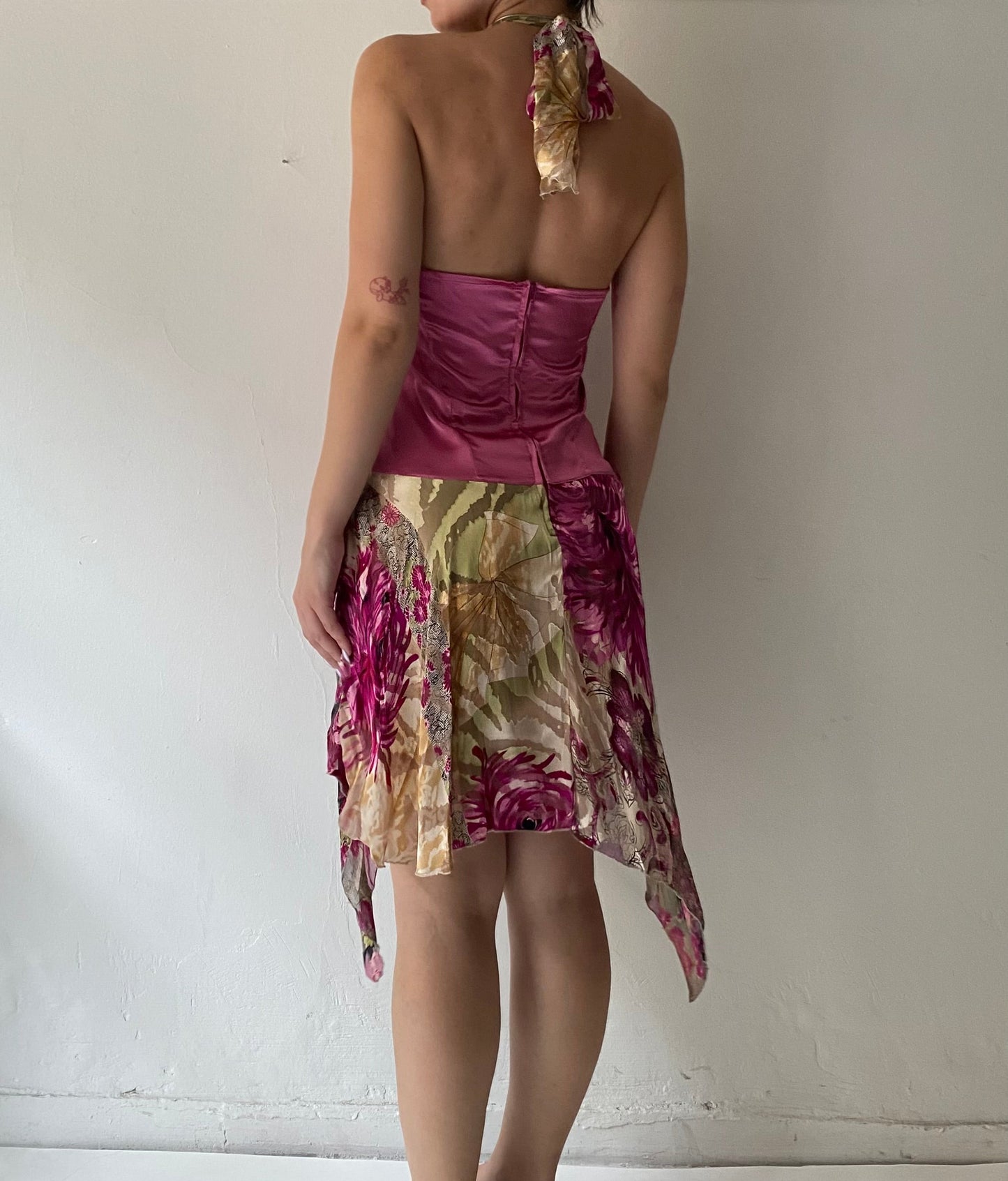 Deadstock fairy dress with corset effect